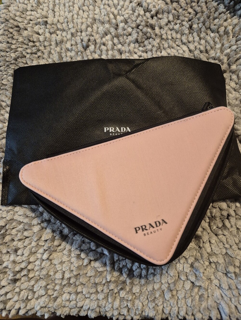 Limited- Edition Prada Triangular Cosmetic Pouch